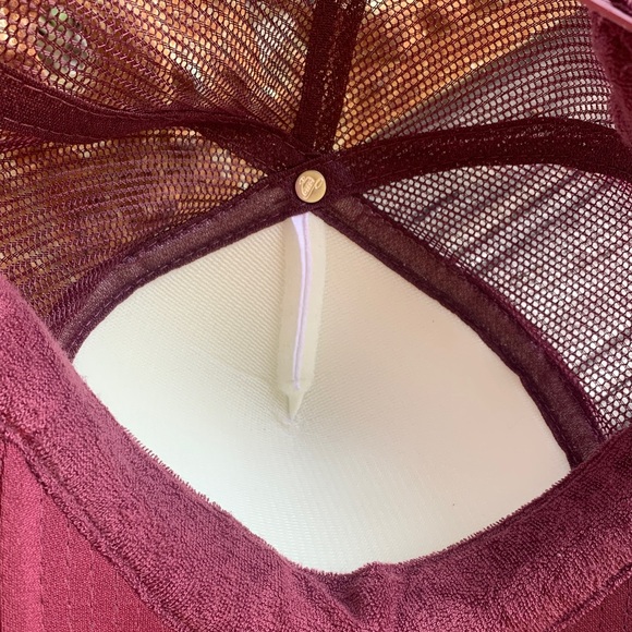 Vintage The Judds Concert Hat by OTTO Maroon and White Mesh Trucker Cap - Picture 13 of 13